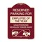 Signmission Reserved Parking for Employee of the Year Unauthorized Vehicles Towed Away, A-DES-BU-1824-23108 A-DES-BU-1824-23108 - alternate 1